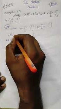 tn 12th maths chapter 1 example 1.9 #pma #class12maths #12thmaths #applicationofmatricesanddetermint