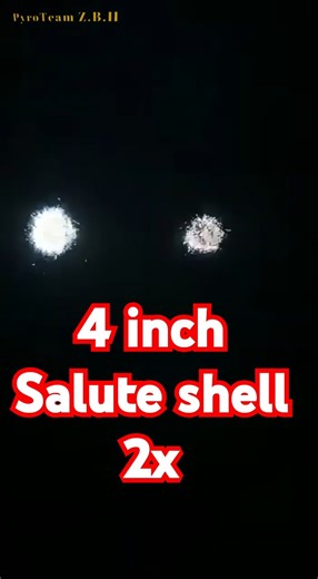 4 inch salute shell . 2x . #vuurwerk