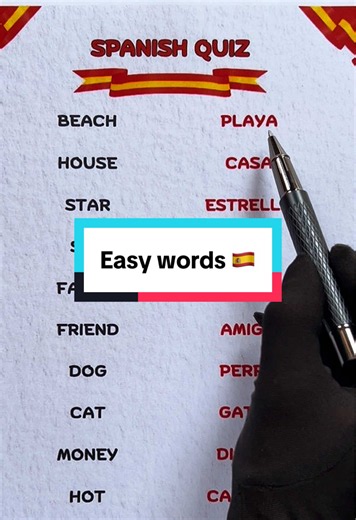 Easy Spanish Words to Learn Fast