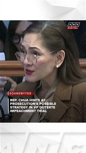 Chua hints at prosecution's strategy in VP Duterte impeachment trial | ANC