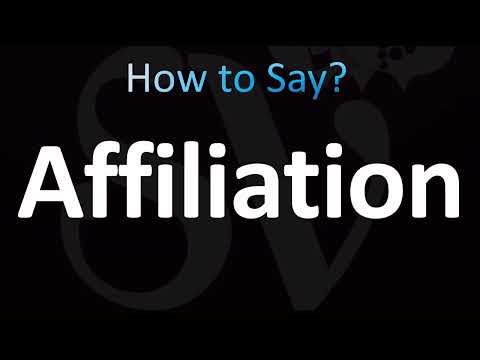 How to Pronounce Affiliation (CORRECTLY!)