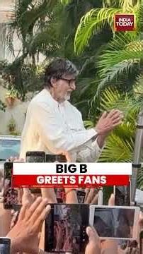 Amitabh Bachchan Greets Fans Outside Residence, Massive Crowd Gathers In Mumbai