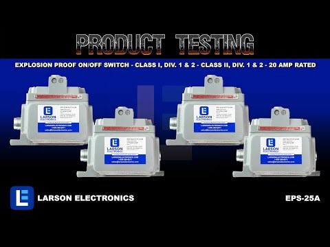 Explosion Proof On/Off Switch - Class I, Div. 1 & 2 - Class II, Div. 1 & 2 - 20 Amp Rated