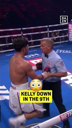 Josh Kelly GOES DOWN from big shot against Bakhram Murtazaliev in the 9th round 😱