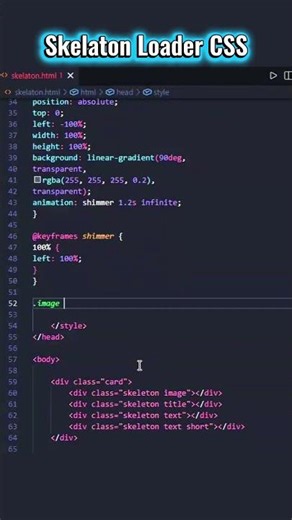 1/1000 CSS Tricks: Amazing Animated Loader Effect ⚡ | HTML CSS JS #shorts #shorts