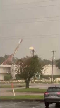 Hurricane RIPS Hotel Roof Off Like A Bandaid #shorts