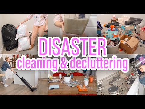 DISASTER Cleaning & Decluttering | Realistic Cleaning Motivation