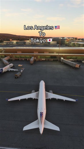 Los Angeles to Tokyo Flight Simulation Journey