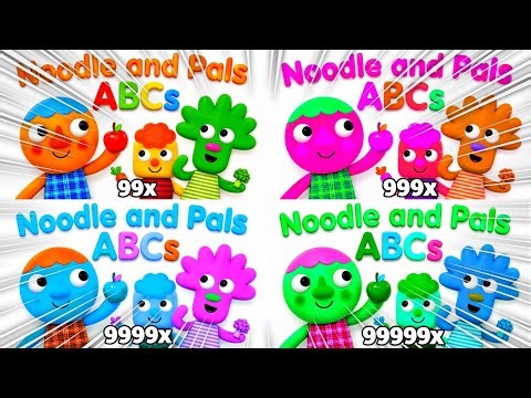 Super Simple Songs Noodles and Pals ABCs Intro Logo Crazy at 999999x Speed Klasky Csupo Effects!