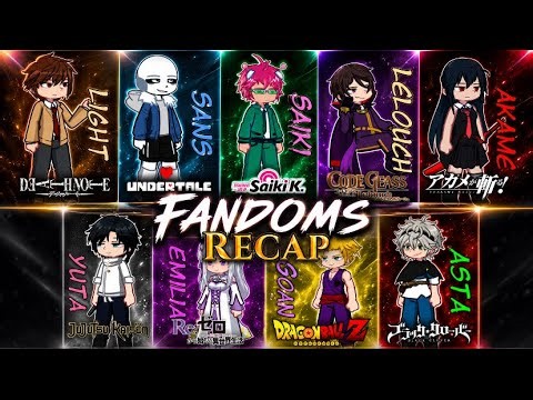 Fandoms reacts to Each Other || 1-1.25 Recap || Dbz, Saiki K, COTE,Death Note, JJK Rezero Undertale