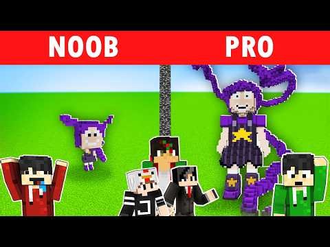 NOOB VS PRO: Lily LoveBraids Build Battle in Minecraft (Tagalog)