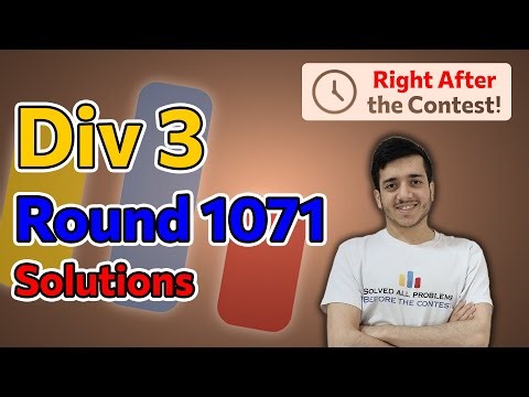 Codeforces Round 1071 (Div. 3) | Solutions by Arpa