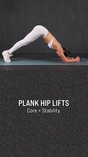 Plank Hip Lifts - Core and Shoulder BURN 🔥