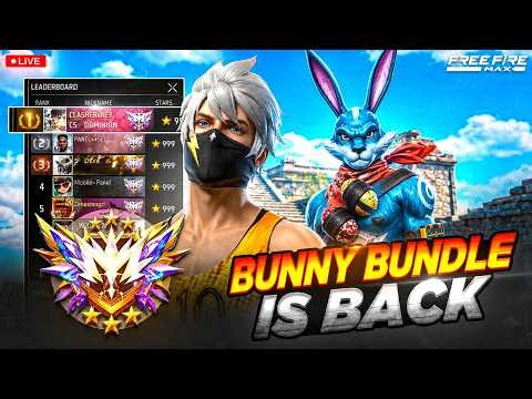 Bunny Bundle Is Finally Back! 🐰 CS Rank Push with Subscribers | Free Fire LIVE