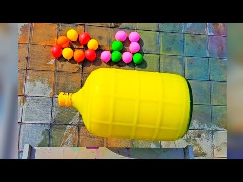 🎈Breaking Glass Bottles and Balloon drops🔥- Crushing Crunchy & Soft Things🍾🌈👑