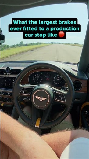 What the largest brakes ever fitted to a production car stop like 🛑