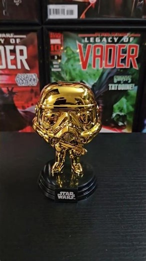 Let's look at the Star Wars Gold Chrome Stormtrooper Funko Pop #starwars #shorts #collection