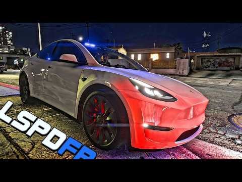 GTA 5 LSPDFR GANG UNIT 🔥 Friday Night UNMARKED Tesla Patrol Gets CRAZY!