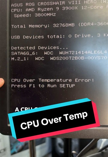 CPU Over Temperature Error: Causes and Quick Fixes