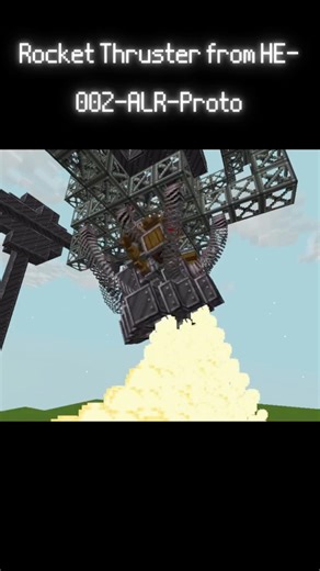 Create aeronautics rocket (HE-002-ALR-Proto)#rocket #minecraft #create #aeronautics