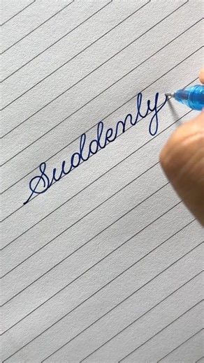 Most Satisfying Cursive Handwriting 😍 #shorts