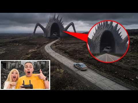 мой дрон снял LAND EATER в Реальной Жизни!