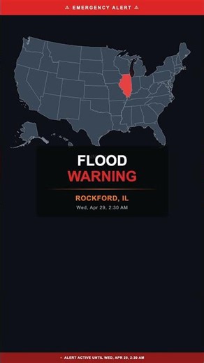 🔴 Flood Warning — Rockford, IL | Weather Alert