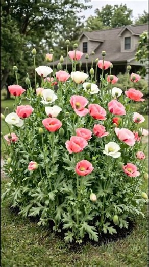 Giant Shirley Poppy 🌸 | Stunning Giant Poppy Flowers from Seed to Bloom! #flowers #gardening