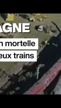 Espagne : collision mortelle entre deux trains • FRANCE 24