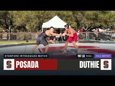 Angelo Posada vs Luke Duthie · 197 lb · Stanford Wrestling Intrasquad Match 2026