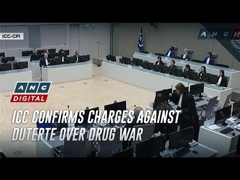 ICC confirms charges against Duterte over drug war | ANC