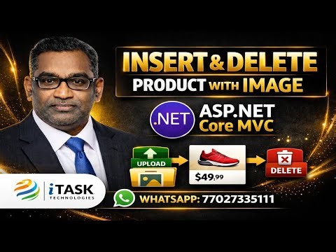 👉 🔥 Insert & Delete Product with Image in ASP.NET Core MVC | Real-Time Project By Narendrababu
