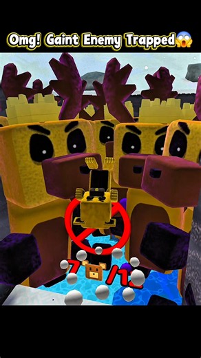 Omg! Gaint Enemy Trapped in Snow Valley😱#superbearadventure #sba