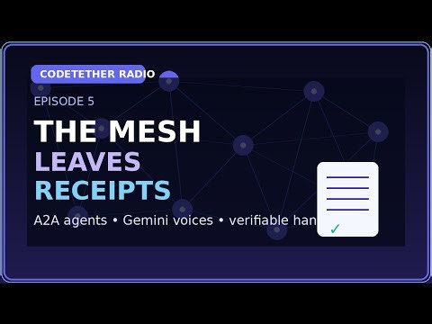 CodeTether Radio Ep 5 - The Mesh Learns to Leave Receipts