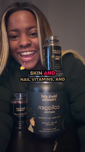 @OfficialBGV #vitamins #collagen #blacktiktok #hairskinnails #d3 | vitamins