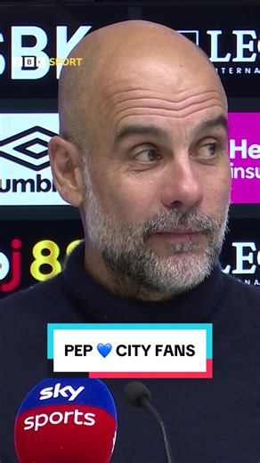 “It’s the best place to be.” Pep Guardiola had this message for the Man City fans 💙 #ManCity #MCFC #PepGuardiola #Guardiola