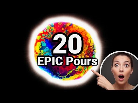 20 EPIC Acrylic Pour Paintings ✨ Must-See Fluid Art!
