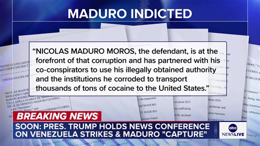LIVE: President Trump holds a news conference after a U.S. operation in Venezuela to capture the country's leader Nicolas Maduro. Live updates: https://abcnews.go.com/International/live-updates/venezuela-live-updates-trump-give-details-after-us/?id=127792811 | ABC News