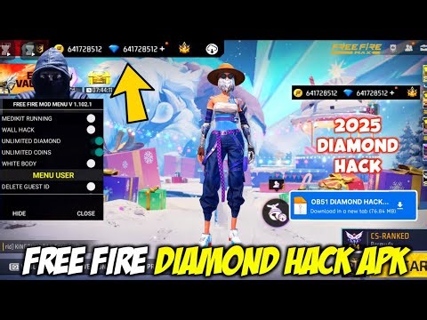 FREE FIRE DIAMOND HACK || UNLIMITED DIAMOND SCRIPT MOD APK 2025 || FREE FIRE NEW MOD MENU OB51