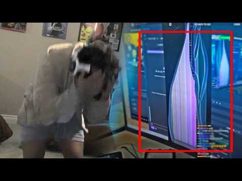 12 MINUTES OF GAMER RAGE - BROKEN MONITORS AND KEYBOARDS