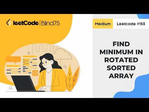 LeetCode 153: Find Minimum in Rotated Sorted Array | Binary Search Explained Visually (Blind 75)