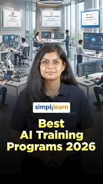 Best AI Training Programs in 2026 | Top AI Courses to Build Your Career |#Shorts|#Simplilearn
