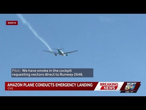 Amazon cargo plane makes emergency landing at CVG Airport after bird strike