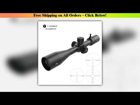 T Eagle ZS6-24X50 FFP IR Tactical Riflescope Spotting Scope for Rifle Hunting Optical Collimator