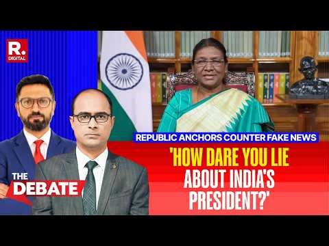 Hareesh Mohammad Abandons The Debate When Republic Fact-Checks His Slander Of Indian President