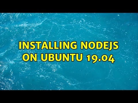 Installing nodejs on Ubuntu 19.04
