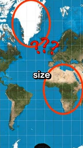 “This Map Is Lying To You…” 🌍😳 #canada #facts #didyouknow #geography #worldfacts #amazingfacts