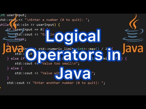 Logical operators in Java