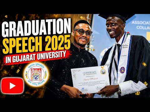 Best Graduation Speech 2025 at Gujarat University 🎓 | Full Speech | #graduation #university #fyp