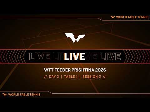 LIVE! | T1 | Day 2 | WTT Feeder Prishtina 2026 | Session 2